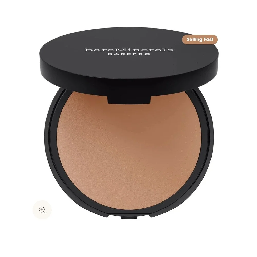 bareMinerals BAREPRO 16HR Powder Foundation Medium Deep 45 Cool Matte Full Cover